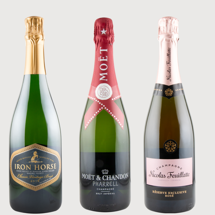 Moet Champagne with Sparkling wine from Iron Horse