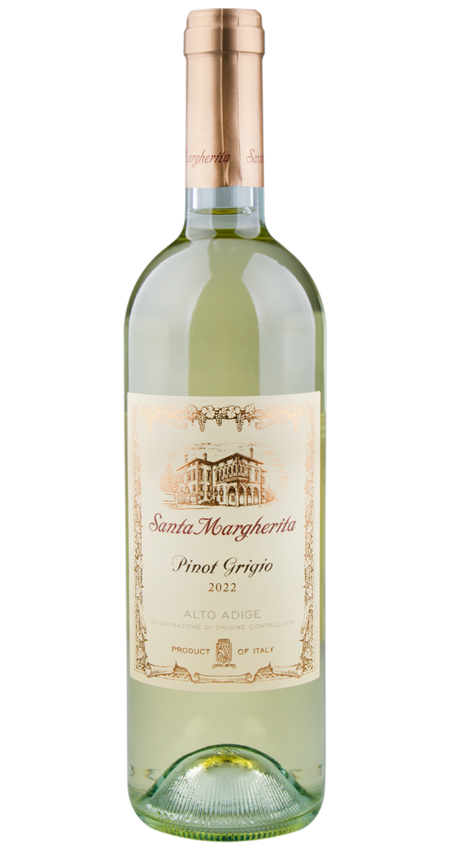 A bottle of Santa Margherita Pinot Grigio 2022 wine