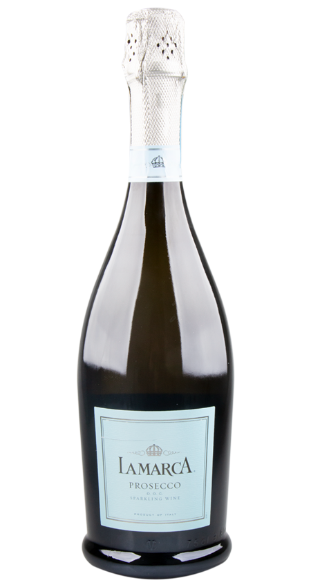 A bottle of LaMarca Prosecco NV wine