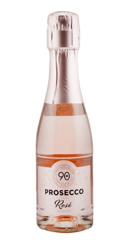 Elegant glass of Prosecco Rosé sparkling wine showcasing its vibrant pink hue and effervescent bubbles