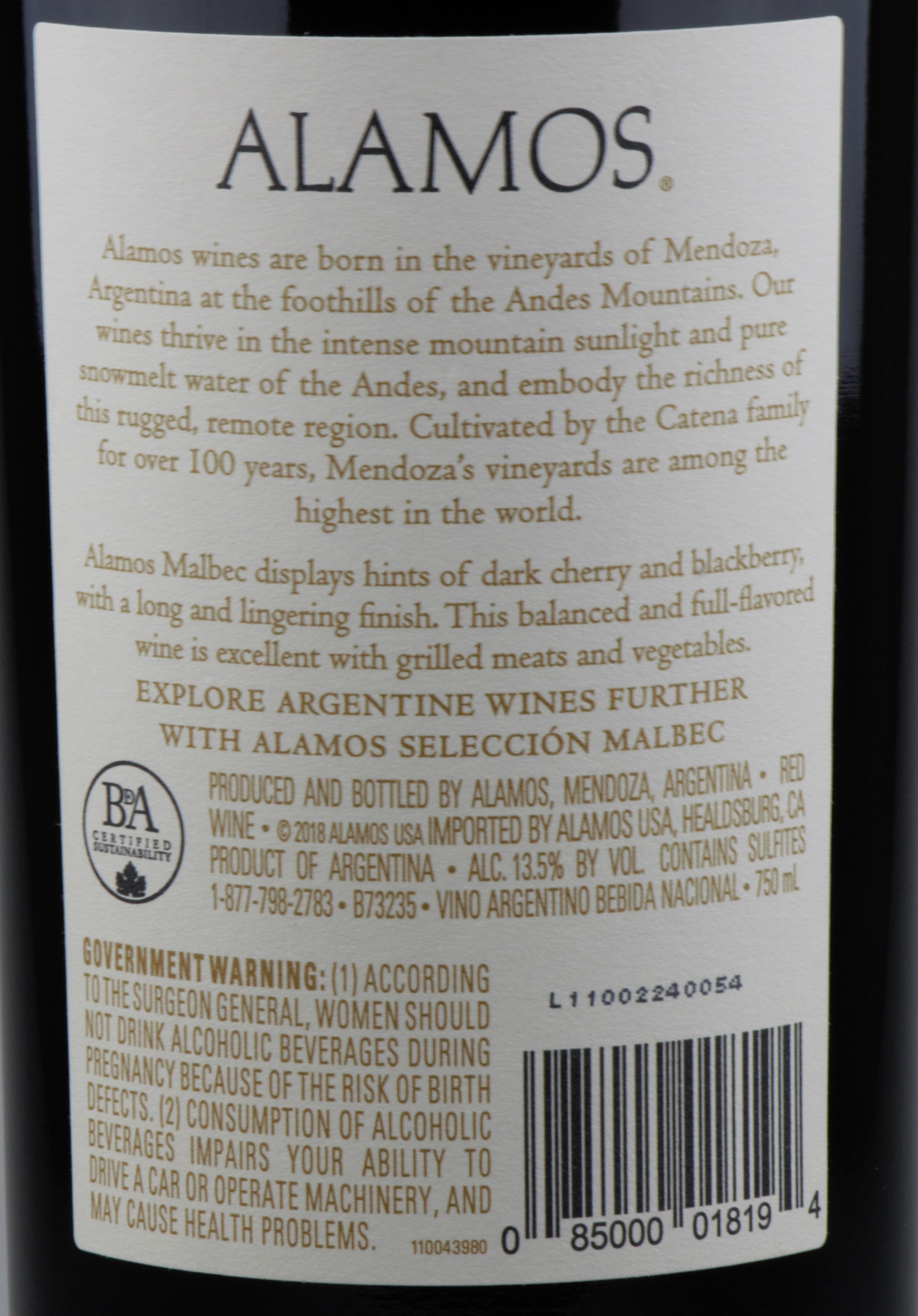 Alamos Malbec bottle showcasing best red wine deals for premium taste and quality purchase options