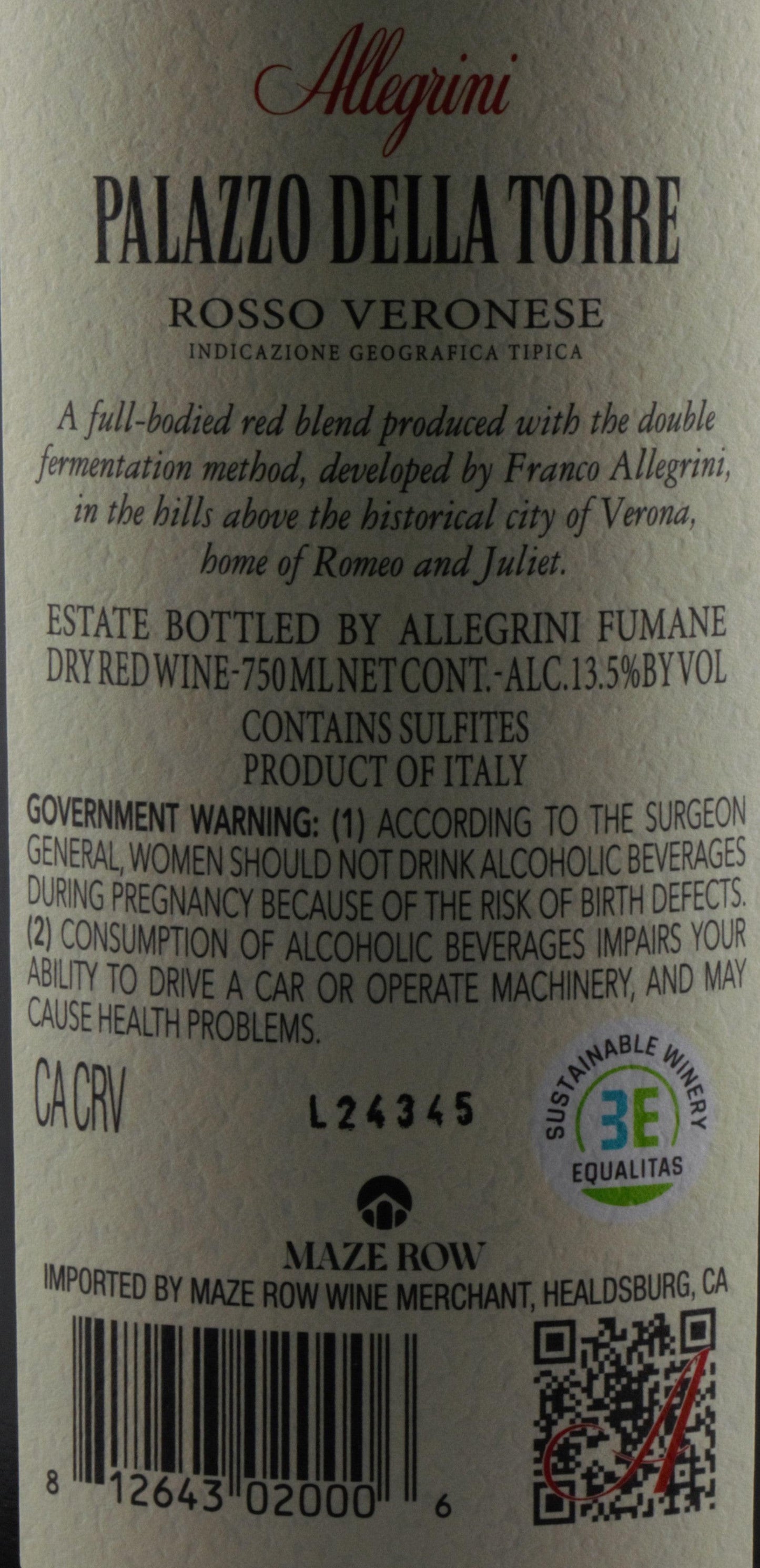 Allegrini Palazzo della Torre 2022 – A Classic Italian Red Wine.