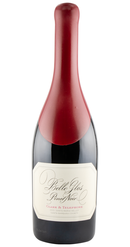 Bottle of Clark and telephone pinot noir