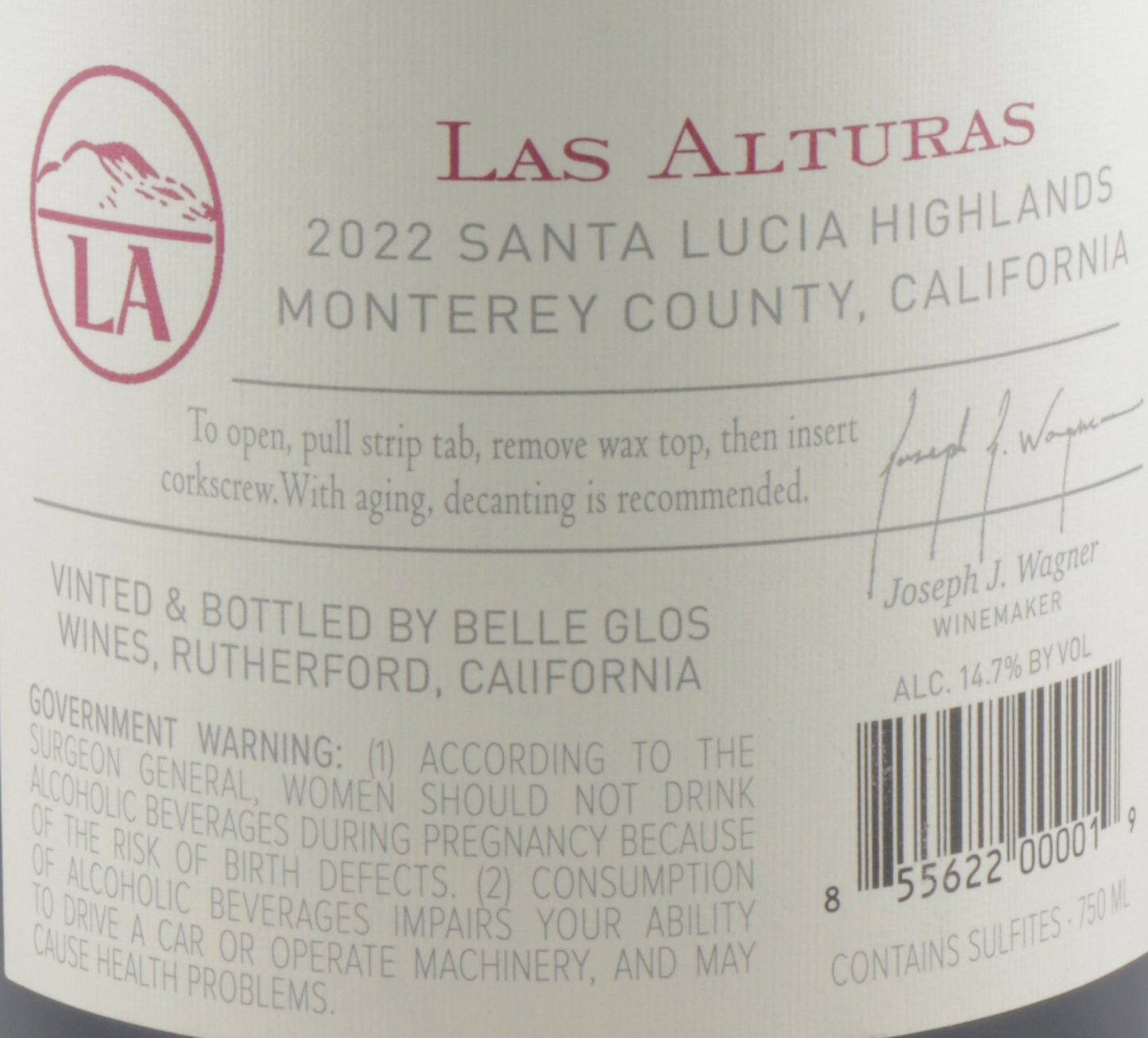 Belle Glos Las Alturas Pinot Noir 2022 | Bold California Red Wine