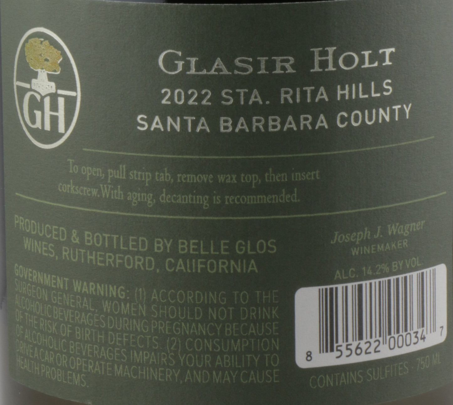 Belle Glos Glasir Holt Chardonnay 2022 – Bold, Coastal California