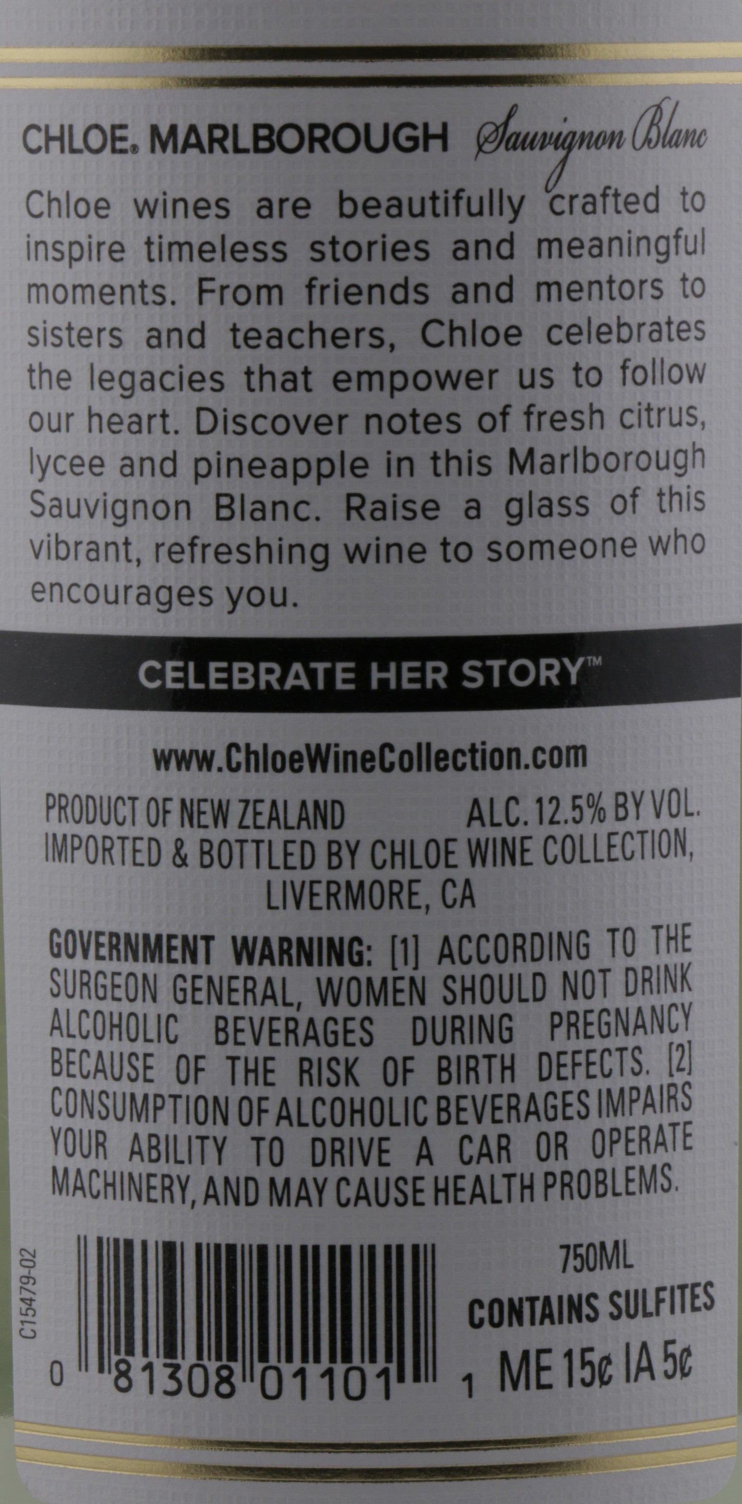 Chloe Wines Marlborough Sauvignon Blanc 2023.