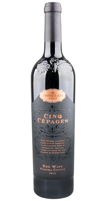 Bottle of Cinq Cepages 2016