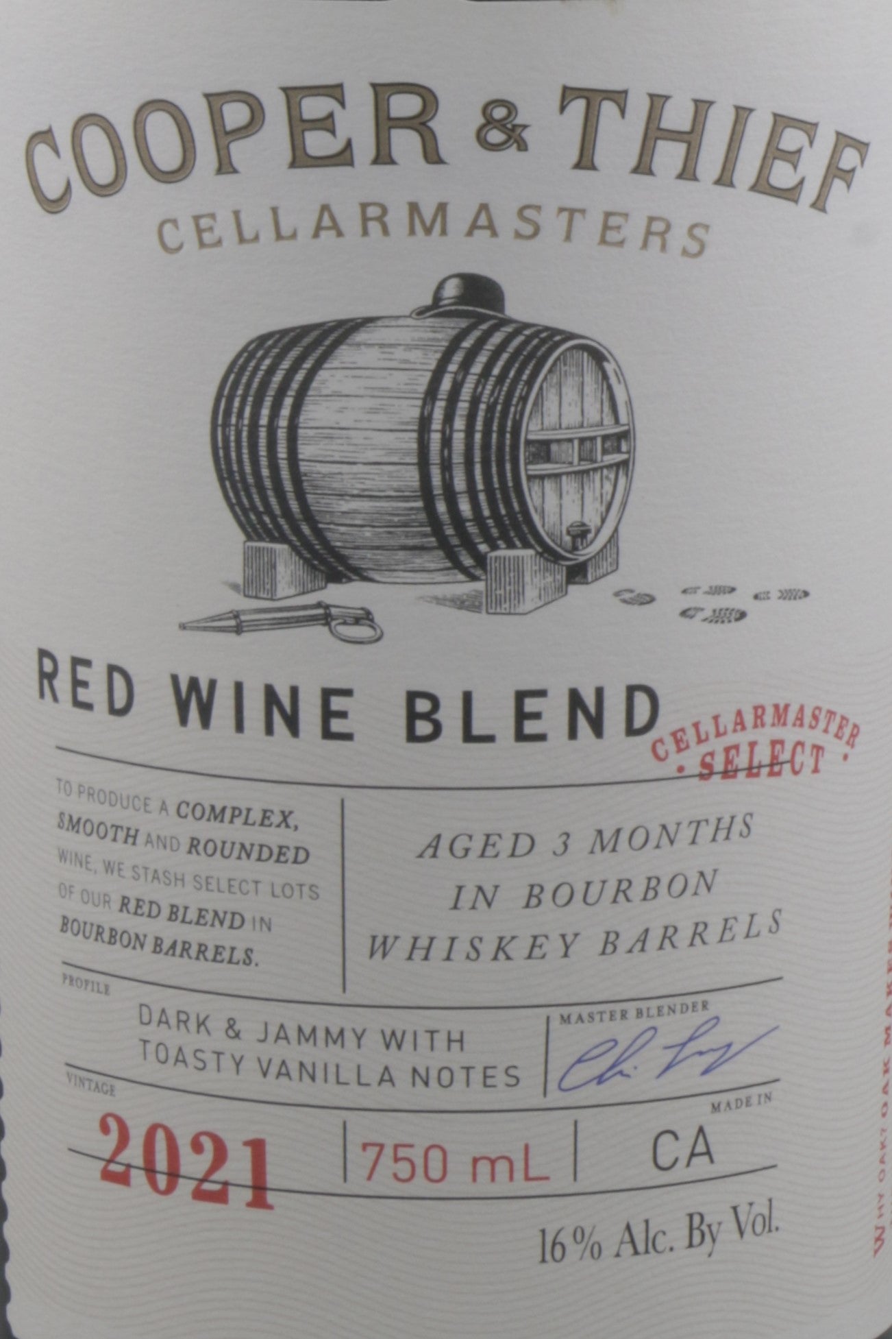 Cooper & Thief Cellarmasters Red Blend 2021