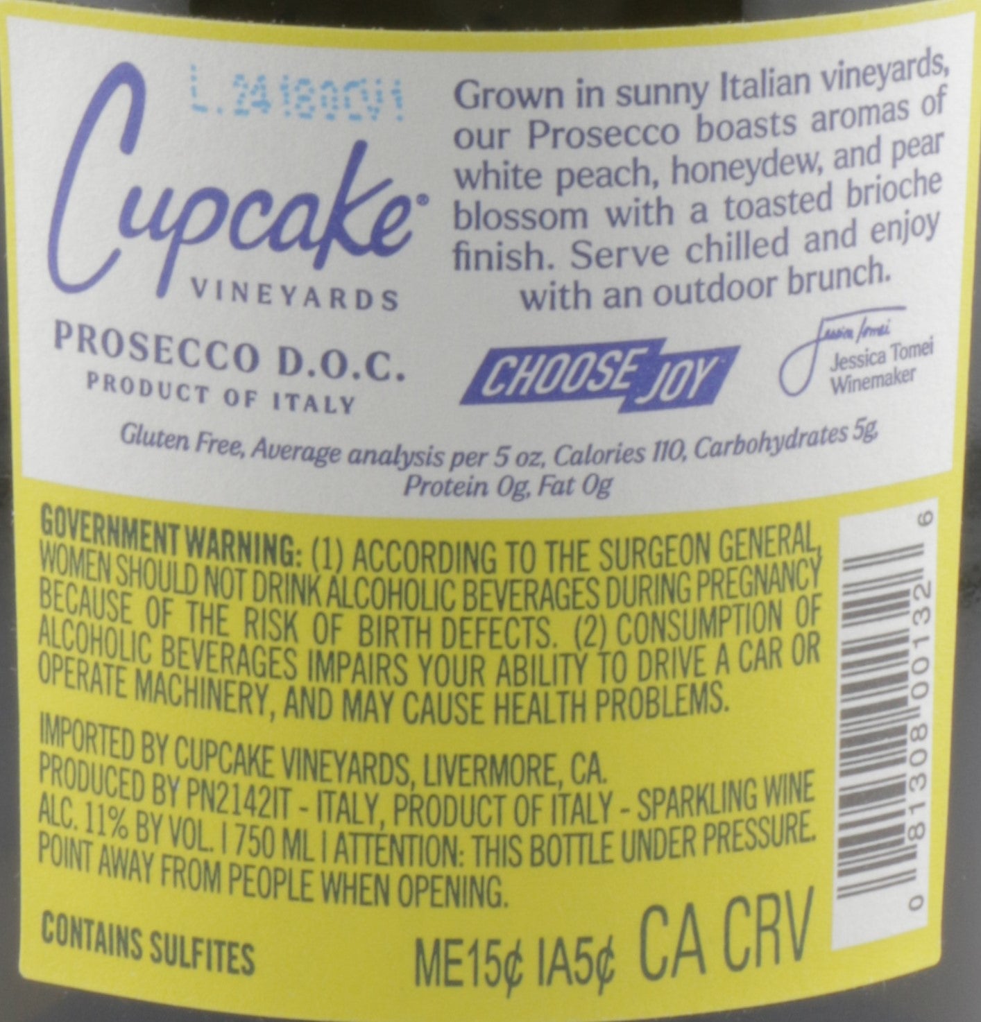 Cupcake Prosecco NV-Italian Sparkling Wine