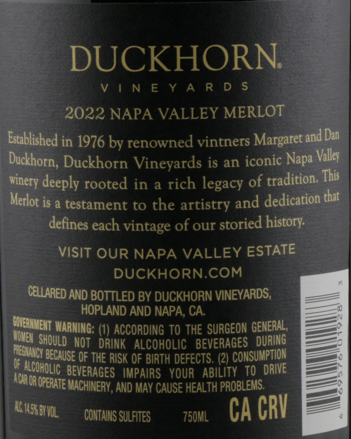 Duckhorn Napa Valley Merlot 2022
