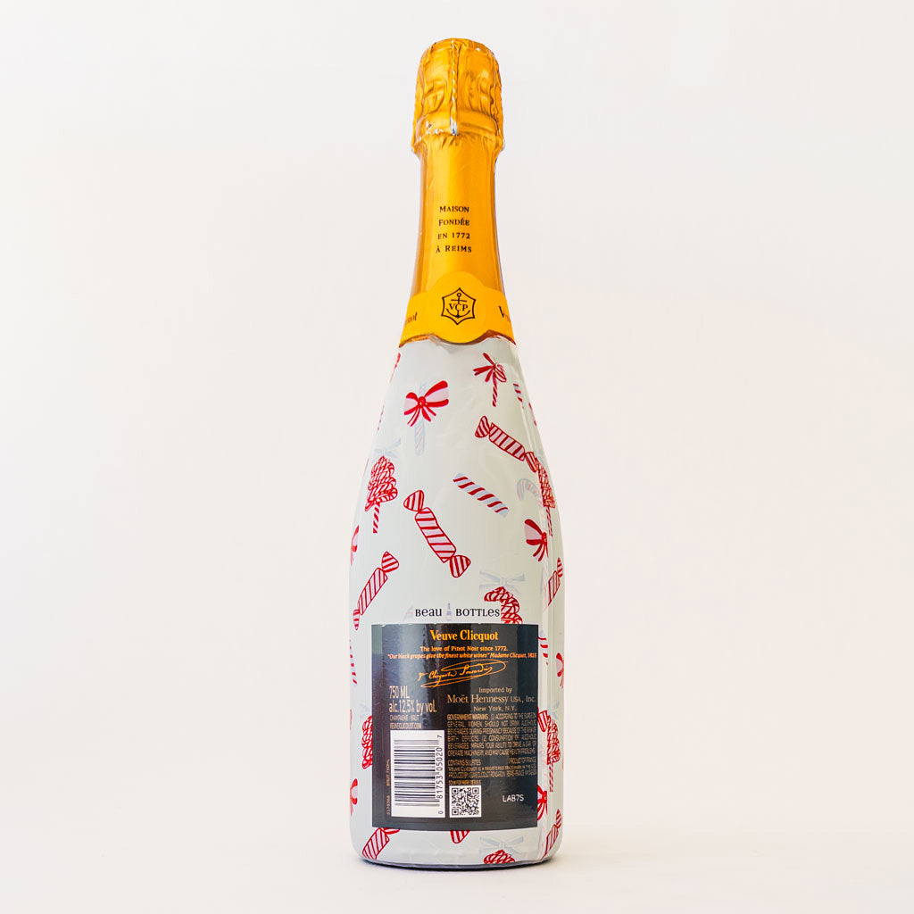 Beau Bottles Luxe Candy Cane Wrap - Made for Veuve & More
