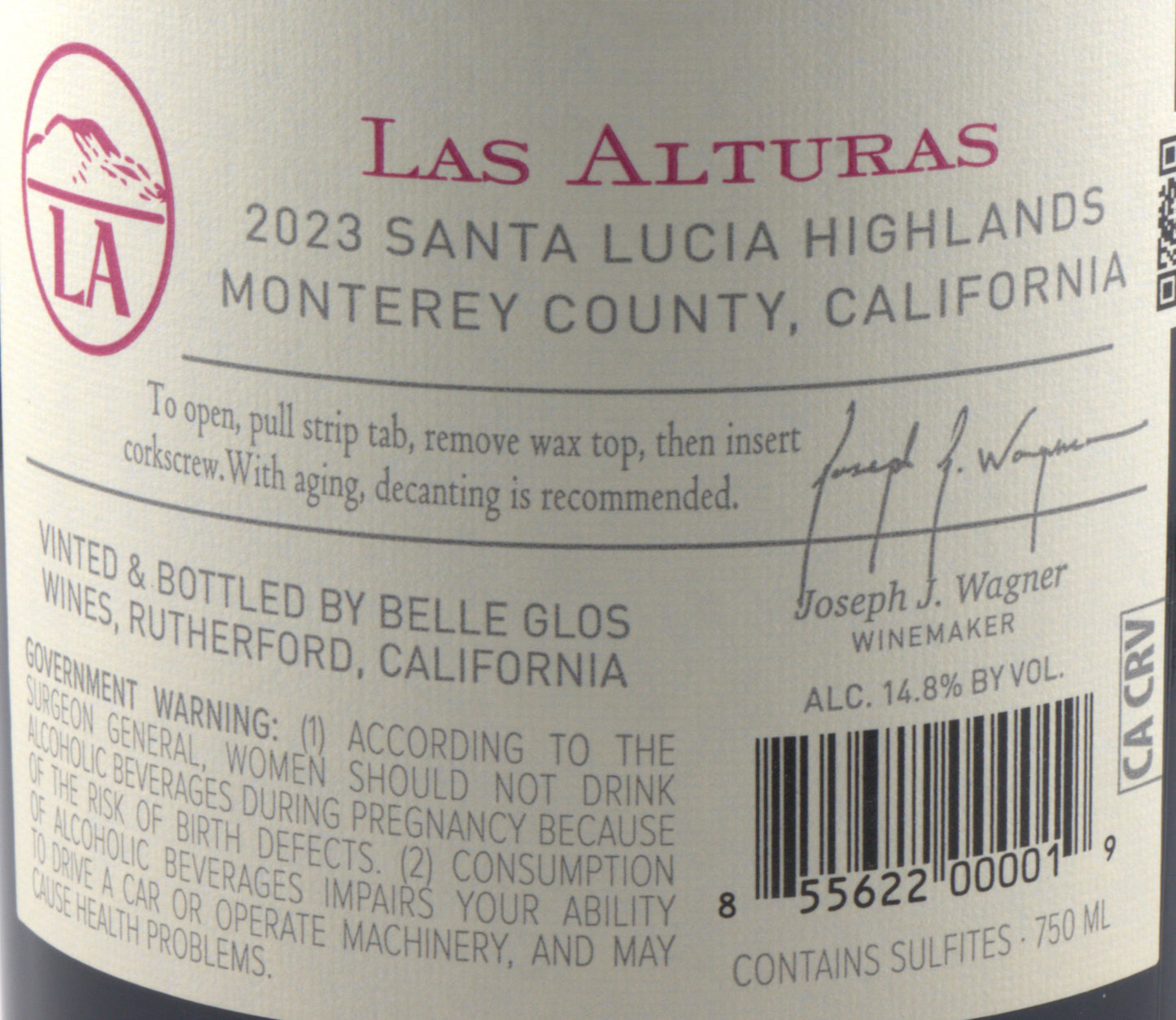 Belle Glos Las Alturas Pinot Noir 2023 | Bold California Red Wine