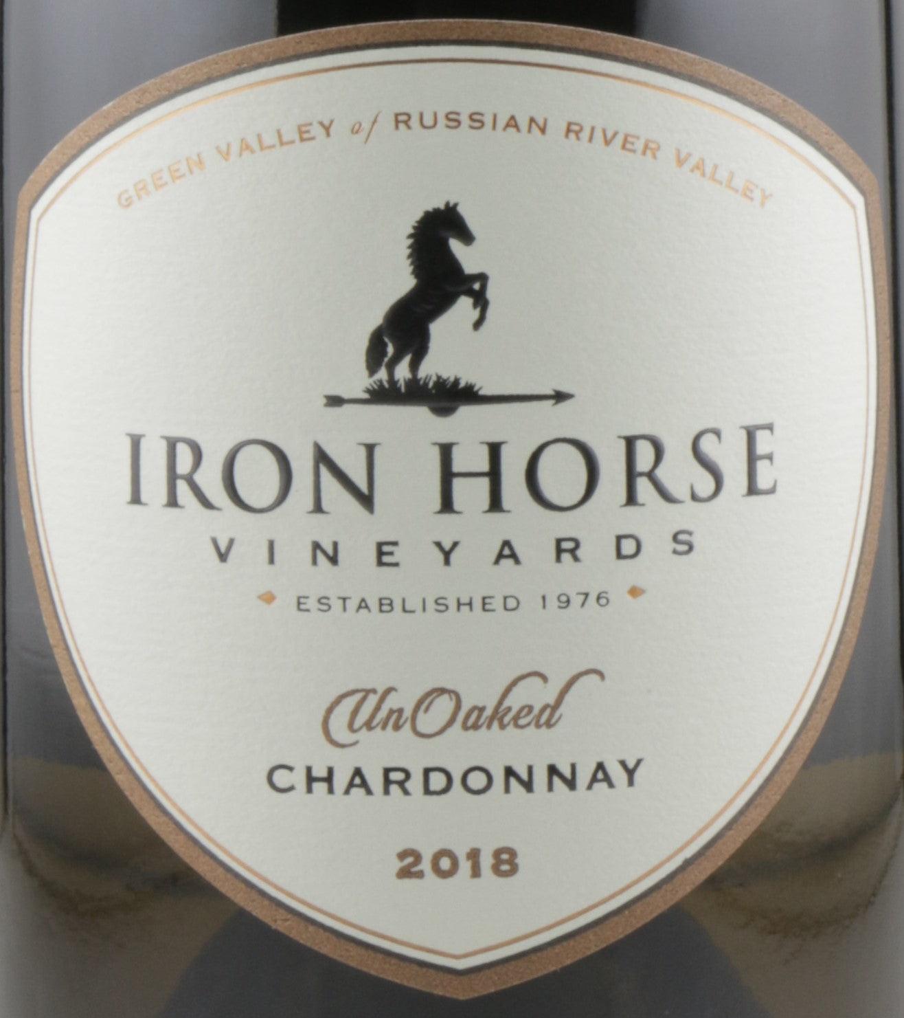 Iron Horse Unoaked Chardonnay 2018 | Crisp Sonoma White Wine.