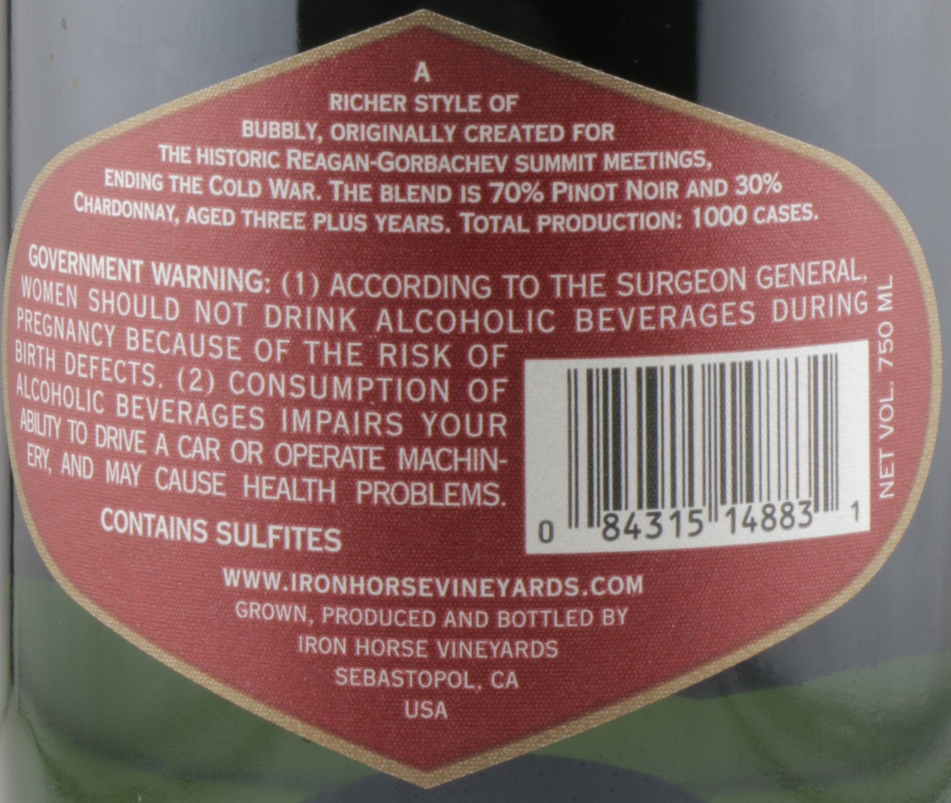 Iron Horse Russian River Cuvée 2017 | Estate Sparkling Wine from Sonoma.
