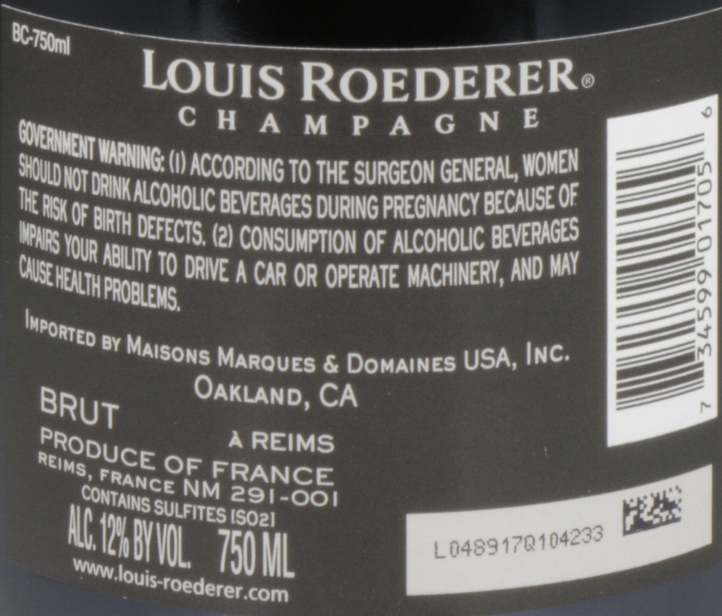 Louis Roederer Brut Collection Champagne N/V – French Sparkling