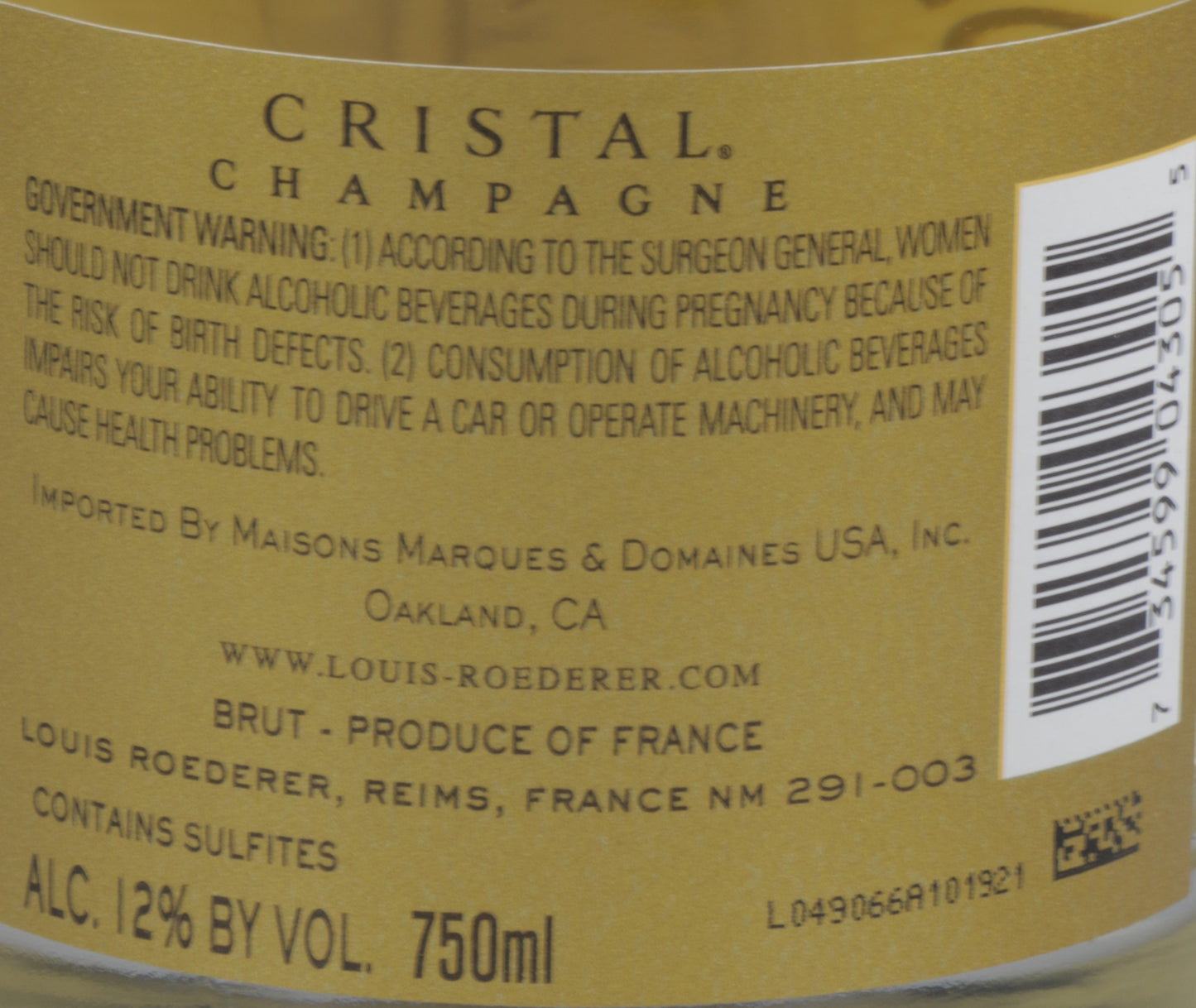 Louis Roederer Cristal Brut 2009 | Prestige Champagne