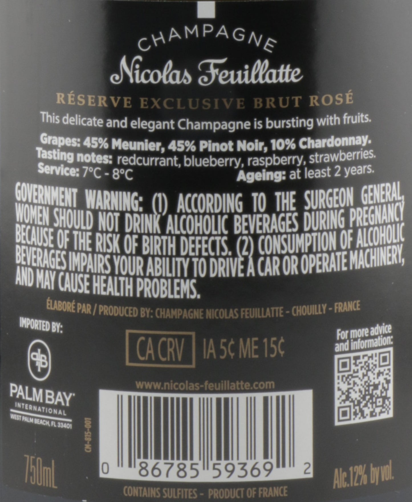 Nicolas Feuillatte Brut Rosé Champagne | NV French Sparkling