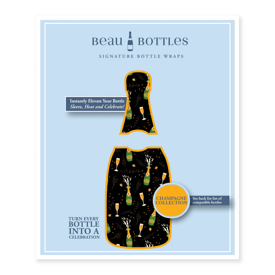 Beau Bottles NYE Champagne Pop Wrap - Made for Veuve & More