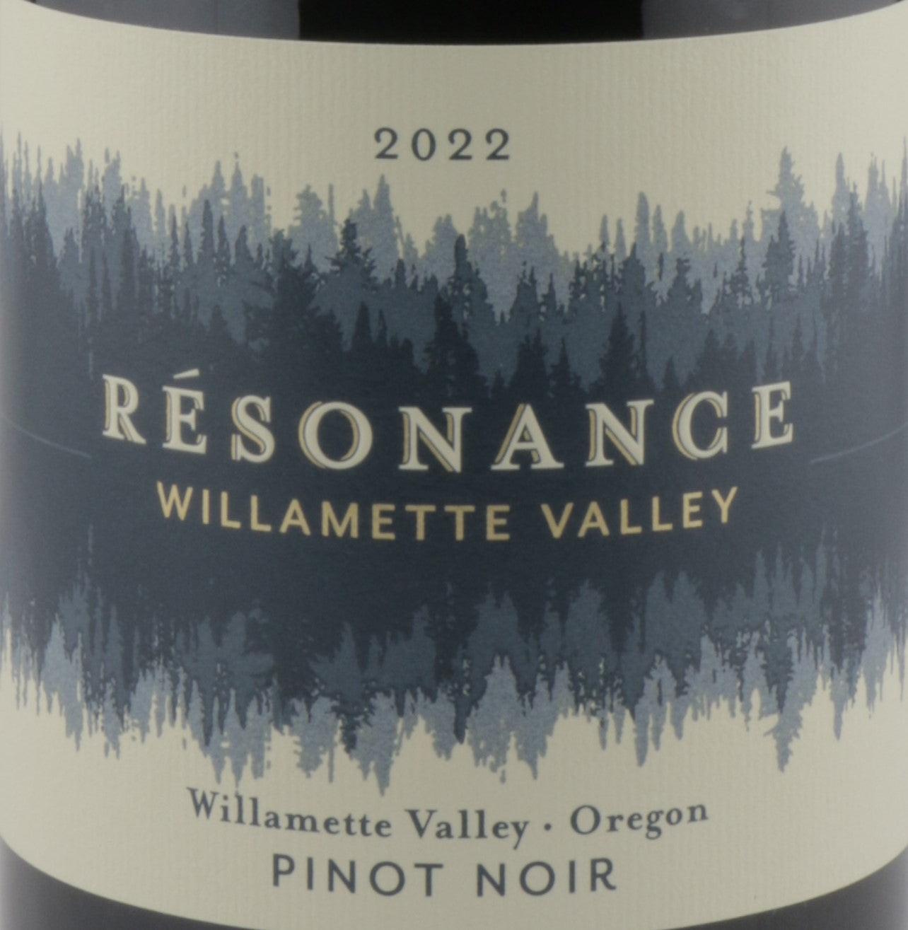 Résonance Pinot Noir wine showcasing elegant flavors and rich aroma, perfect for discerning wine enthusiasts.