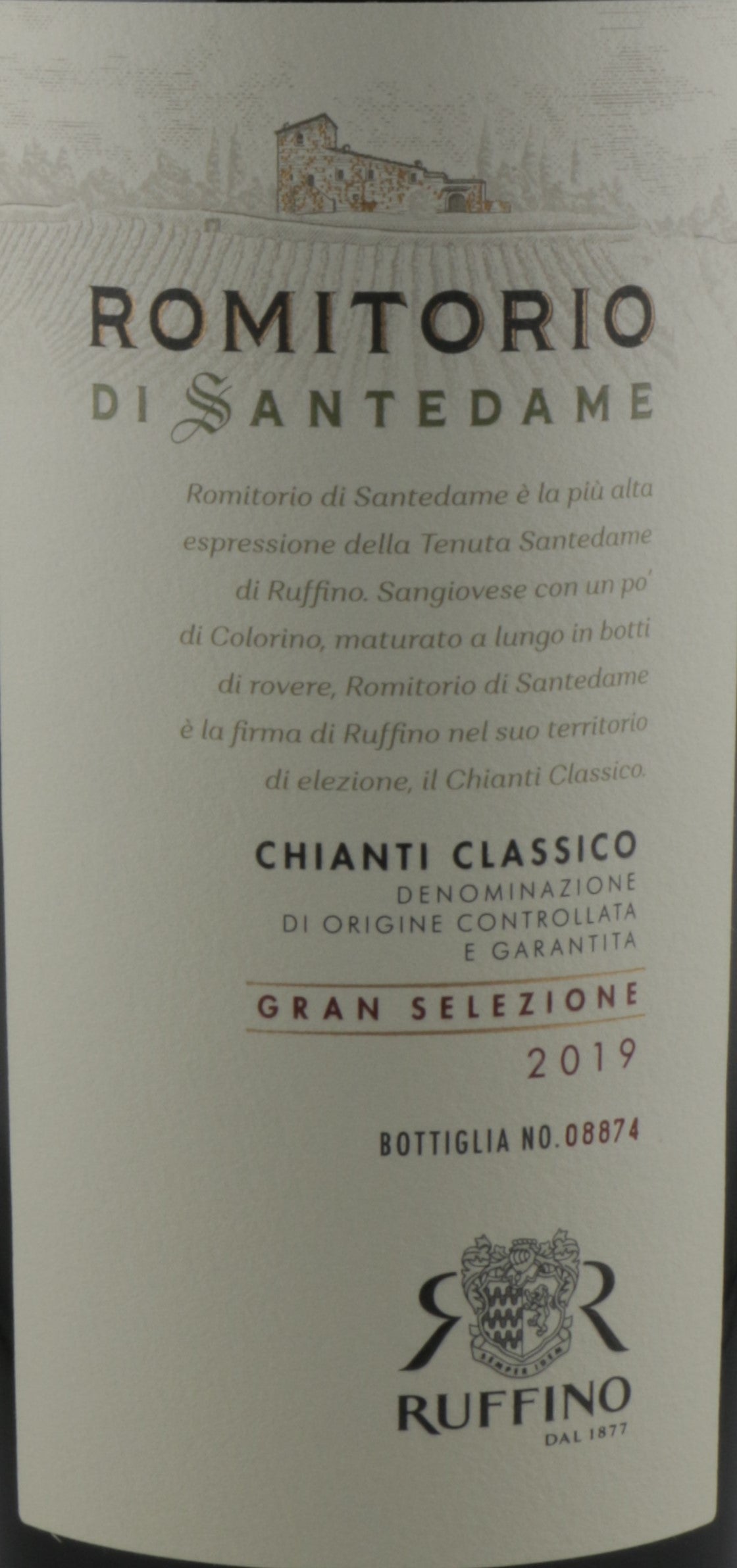 Ruffino Chianti Classico Gran Selezione Romitorio di Santedame |Tuscan Red Wine.