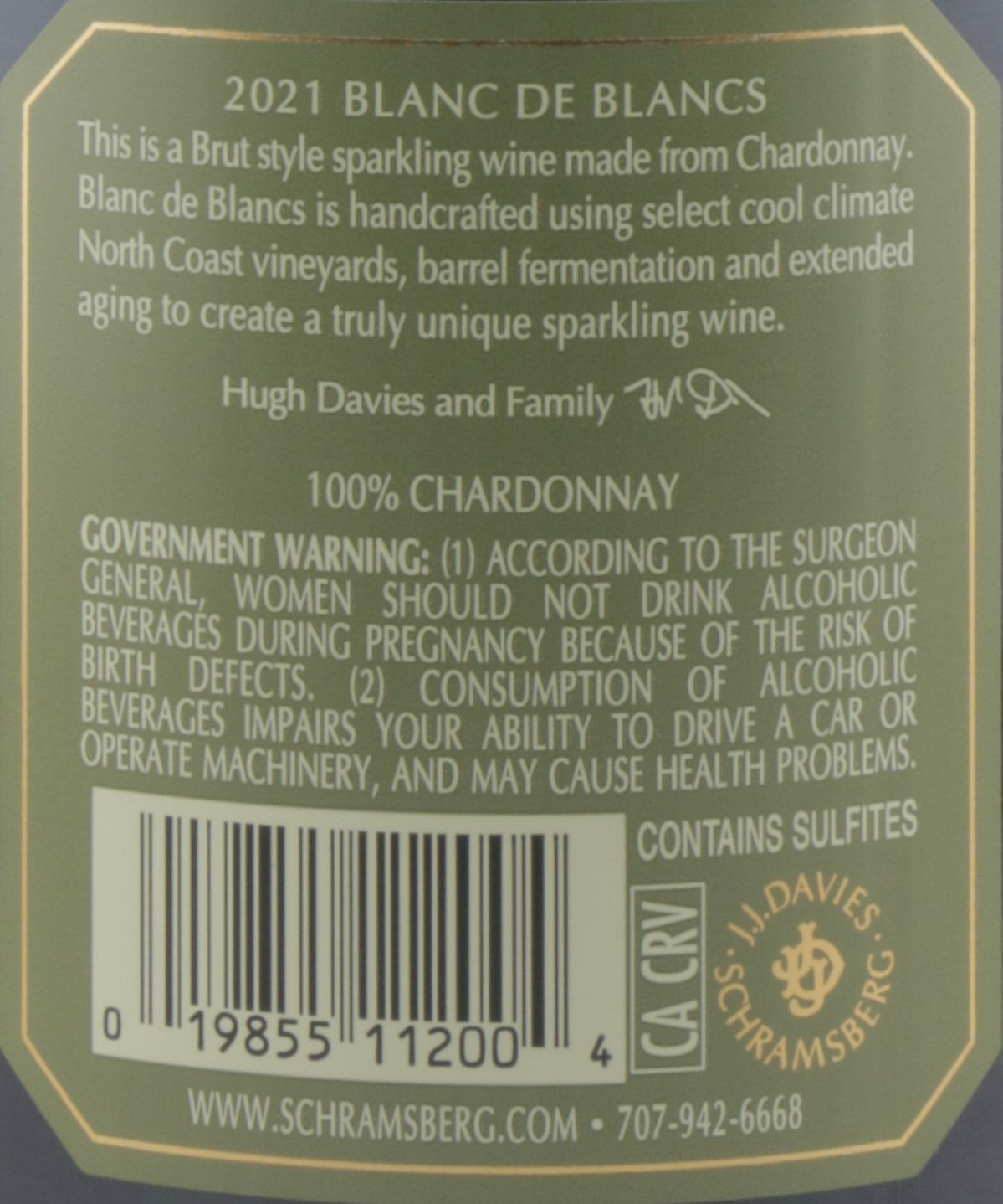 Schramsberg Blanc de Blancs – Napa Valley Sparkling Perfection