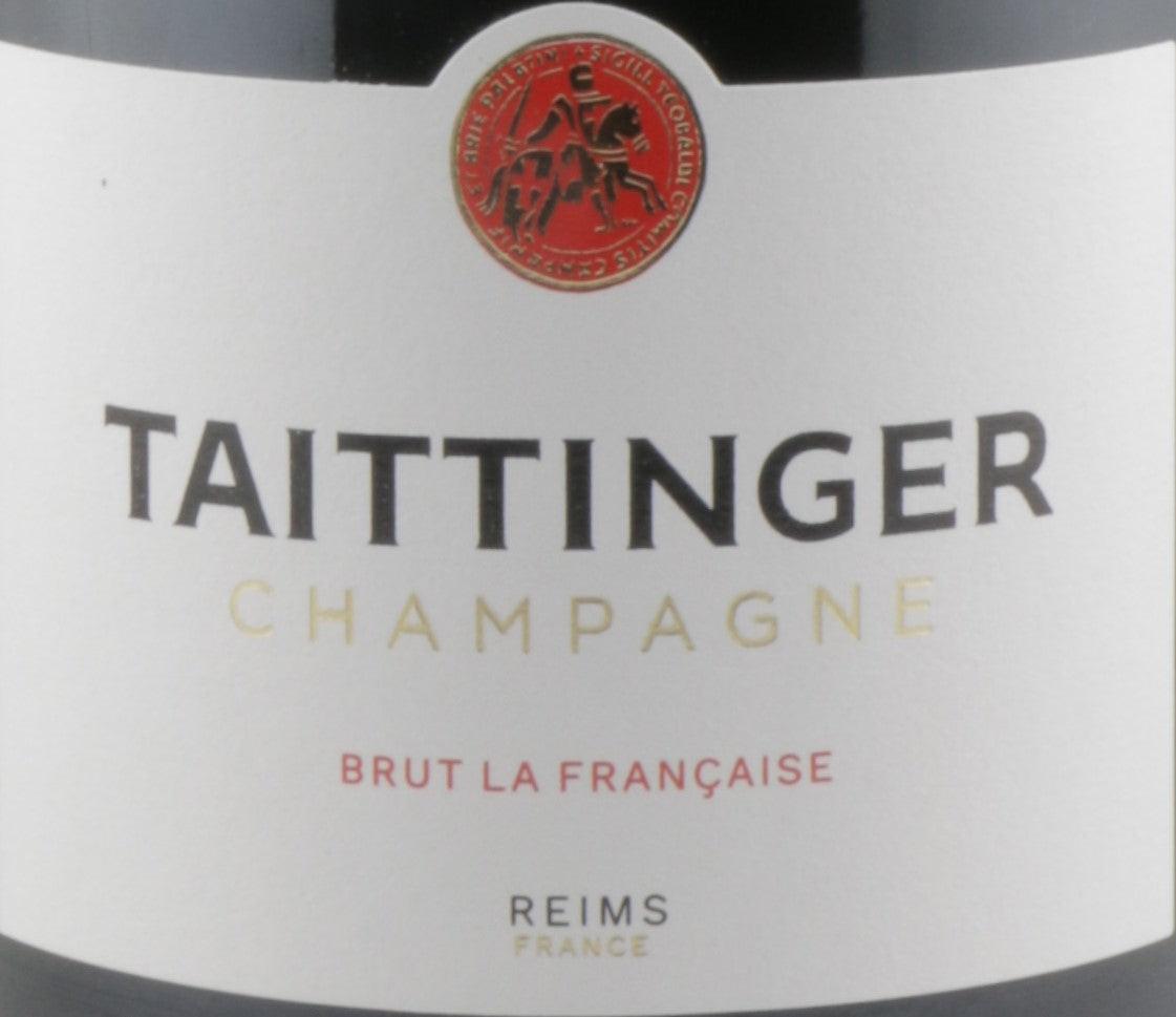 Elegant Champagne Brut Reserve Taittinger bottle showcasing premium sparkling wine for festive celebrations