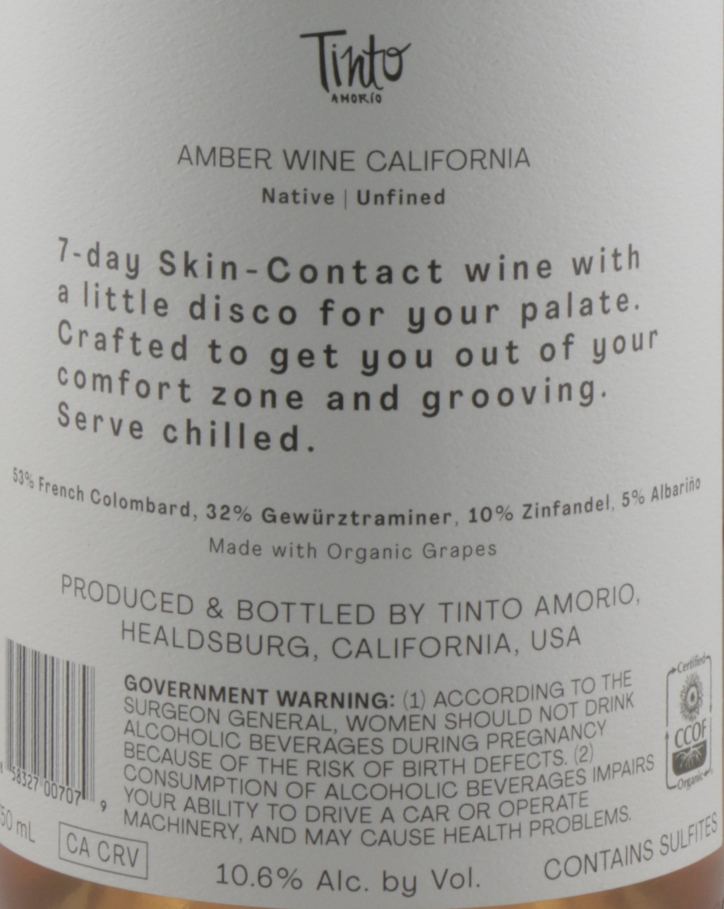 Tinto Amorio Monje Orange Wine – Organic, No Sulfites, and Boldly Unique