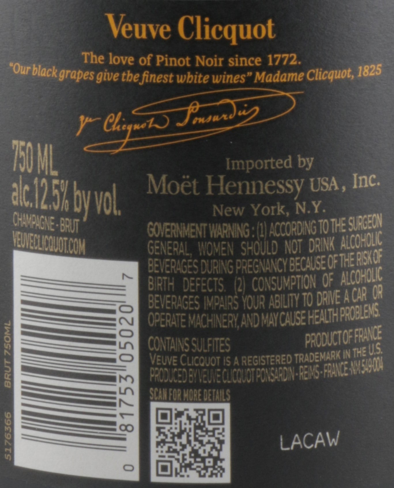 Veuve Clicquot Yellow Label Champagne N/V