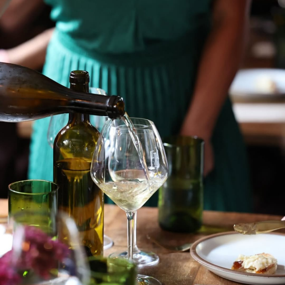 Image of wine and dinner 