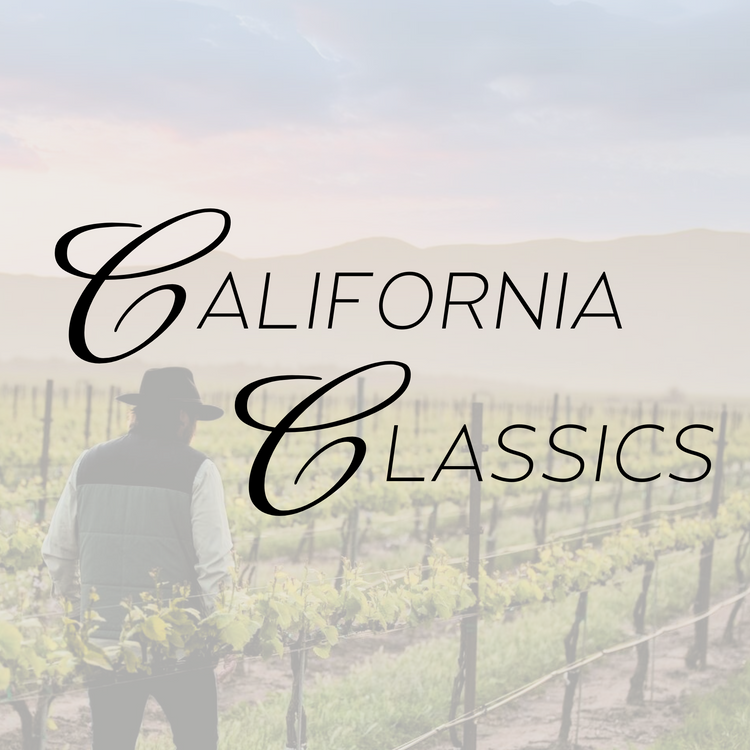 A man walking in a California vineyard