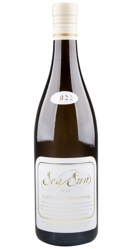A bottle of Sea Sun by Wagner Family California Chardonnay 2022 wine