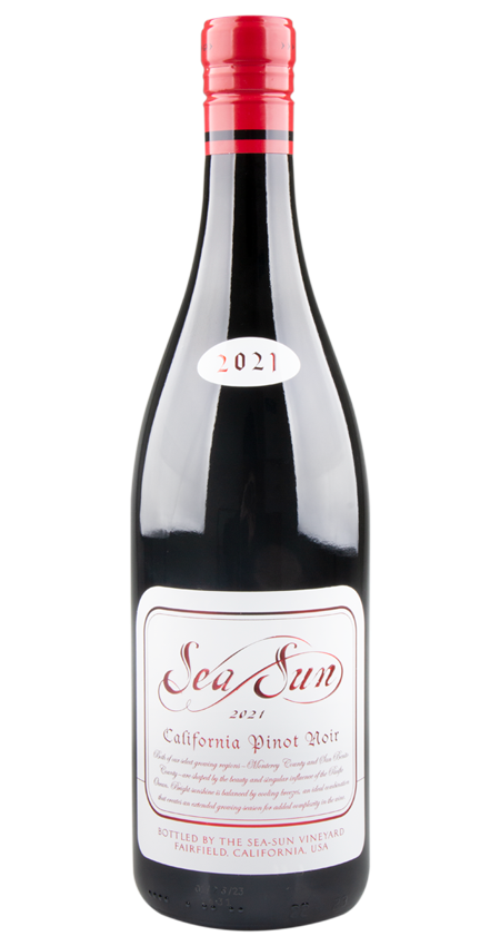 A bottle of Sea Sun by Wagner Family California Pinot Noir 2021 wine