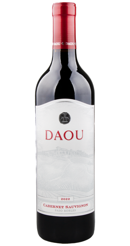 A bottle of Daou Cabernet Sauvignon Paso Robles 2022 wine