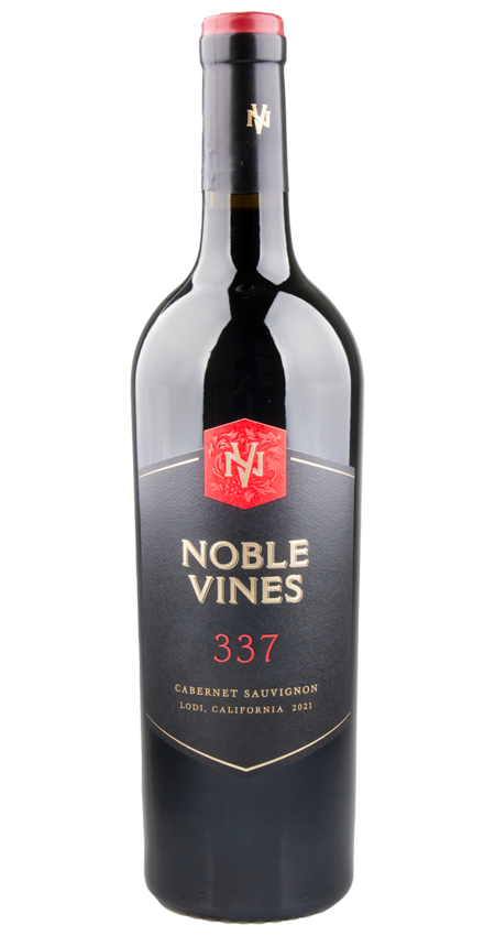 A bottle of Noble Vines 337 Cabernet Sauvignon California 2021 wine
