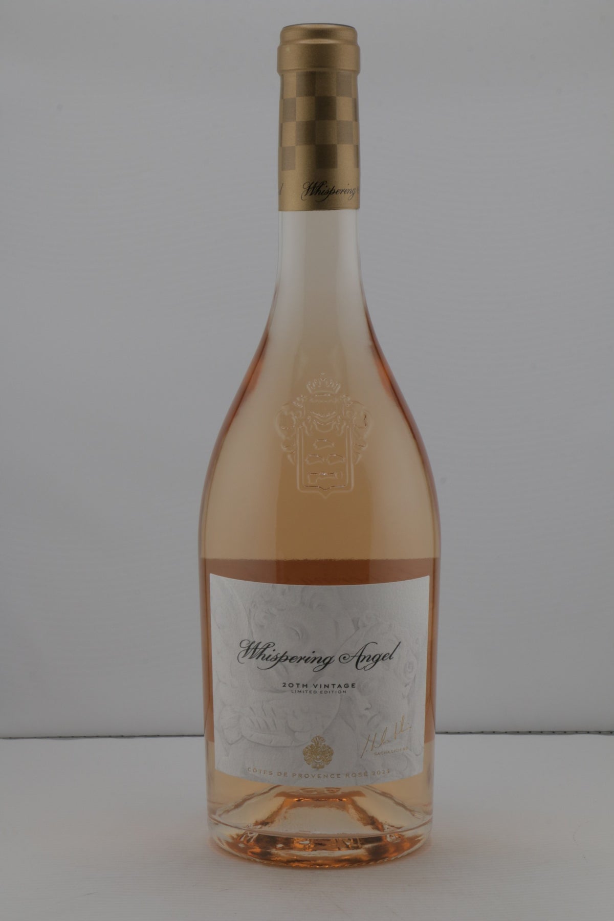 Whispering Angel Côtes de Provence Rosé 2025 front label