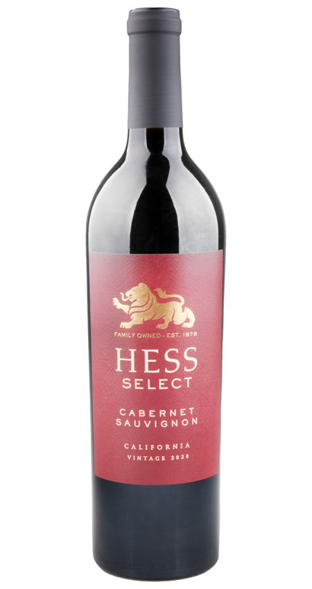 A bottle of Hess Select Cabernet Sauvignon California 2020 wine