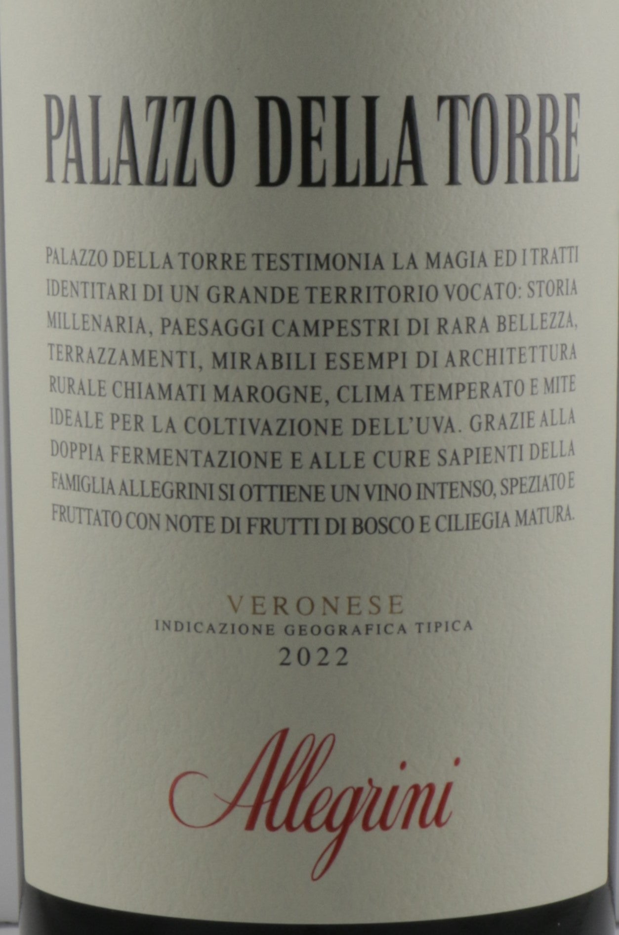 Allegrini Palazzo della Torre 2022 – A Venetian Classic with Rich Character