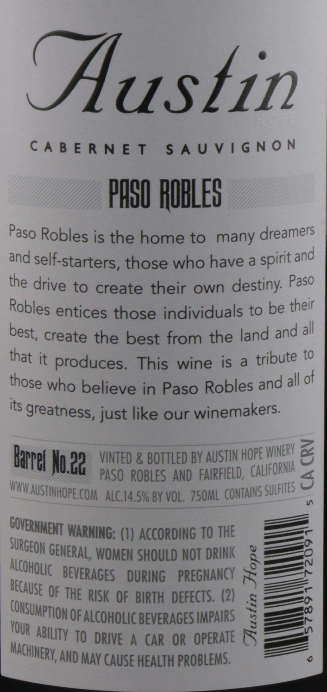 Austin Hope Paso Robles Wine - Exceptional Quality & Flavor