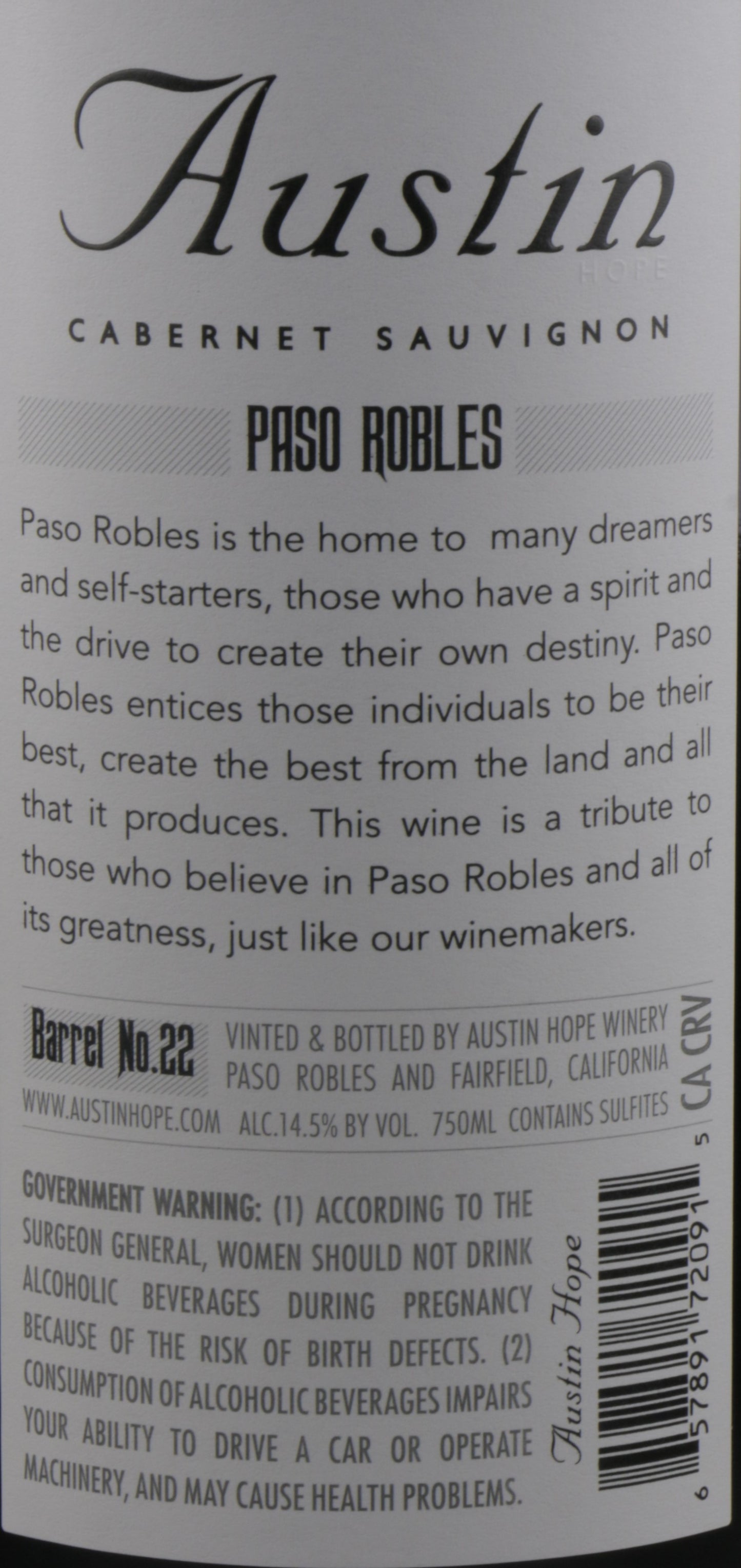 Austin by Austin Hope Paso Robles Cabernet N/V