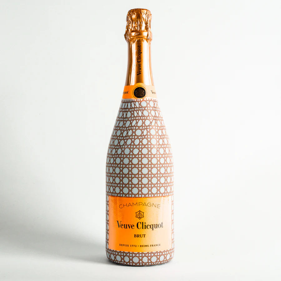 Beau Bottles Brown and White Cane Wrap – Made for Veuve & More