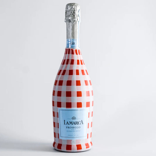 Beau Bottles Red and White Gingham Wrap - Made for La Marca & More