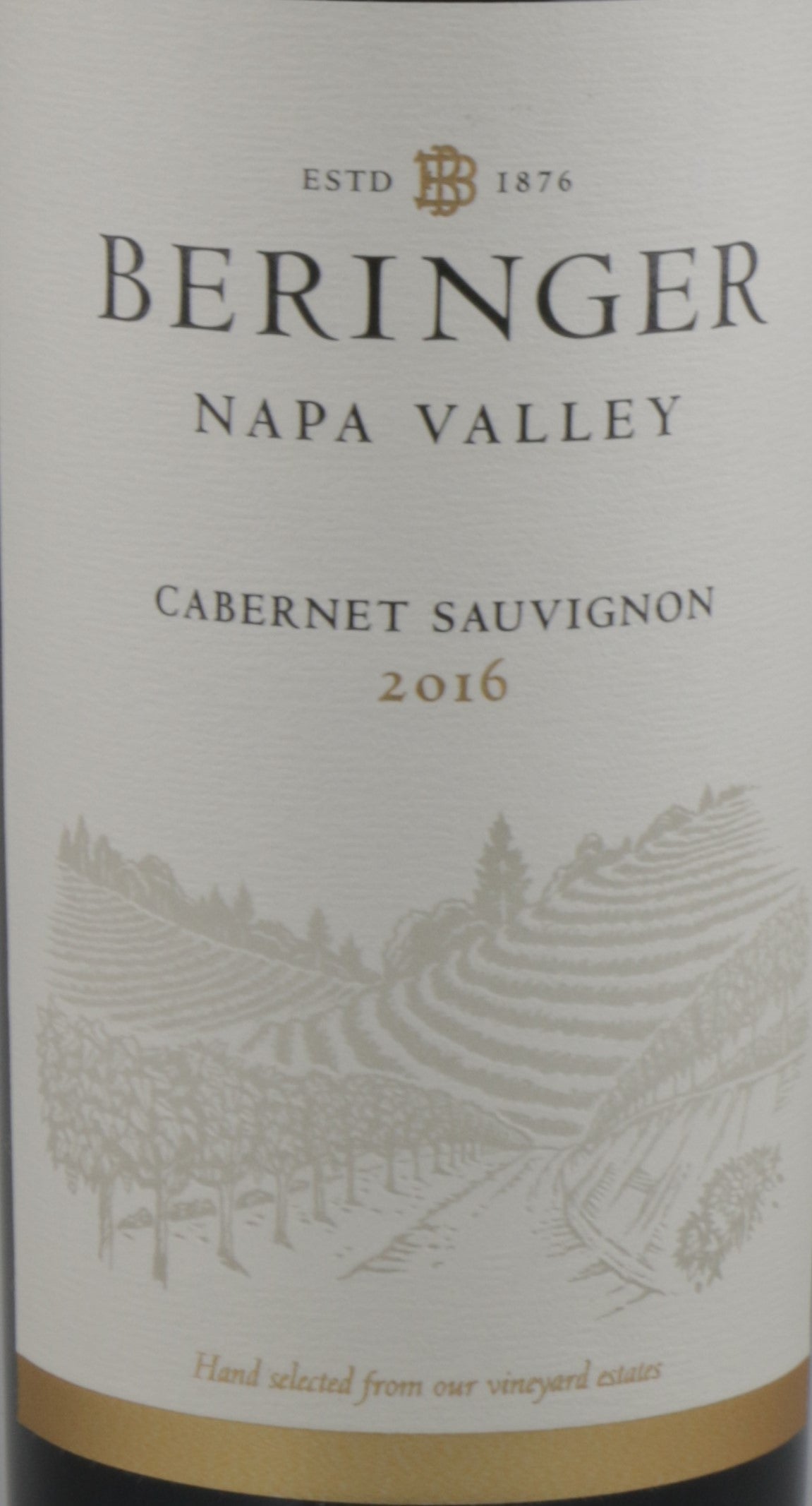 Beringer Napa Valley Cabernet Sauvignon White Label 2016 – Classic Napa Elegance in Every Sip