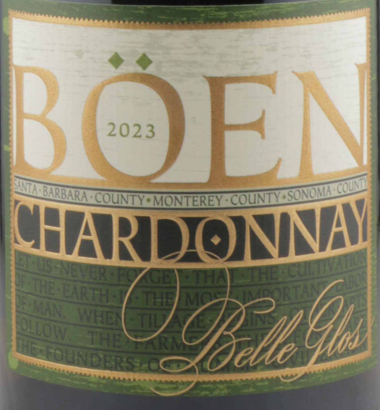 Böen Chardonnay 2023 – Rich, California-Grown Chardonnay with Signature Wagner Style