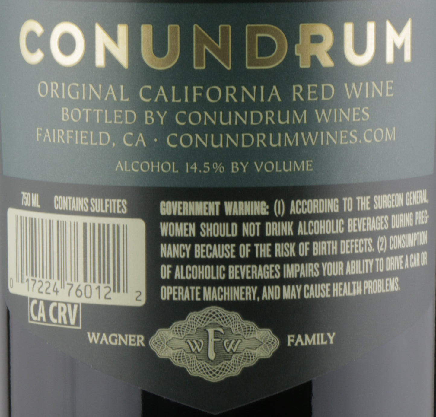 Conundrum Red 2022 by Wagner Family of Wines