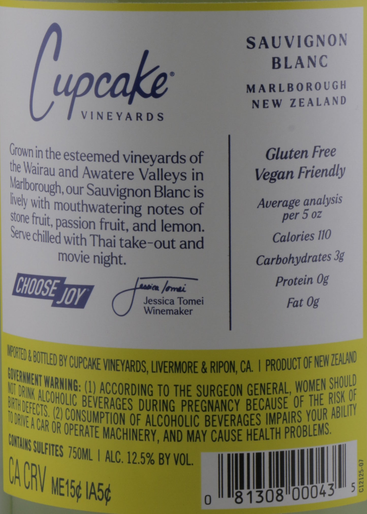 Cupcake Sauvignon Blanc 2023 – Crisp & Refreshing White Wine