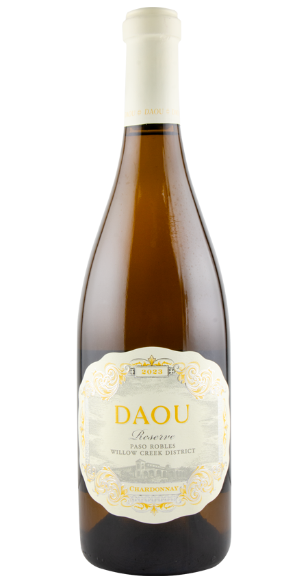 DAOU Reserve wine bottle on a white background