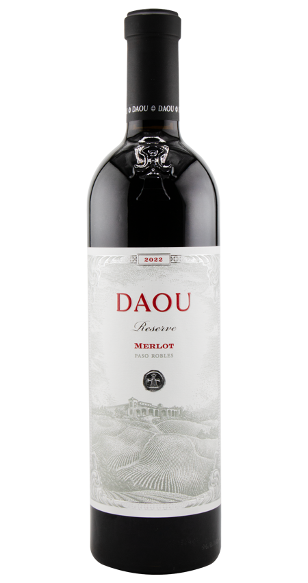 Dauo Merlot White label red lettering 