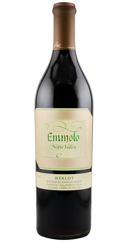 Bottle of Emmolo Napa Valley Merlot 