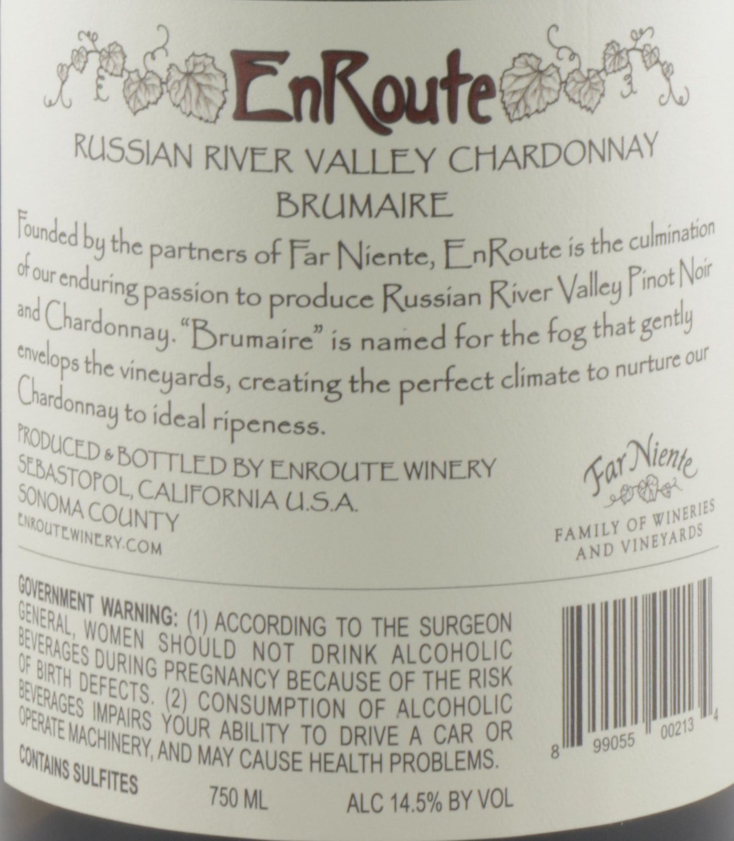 EnRoute Brumaire Russian River Chardonnay 2021