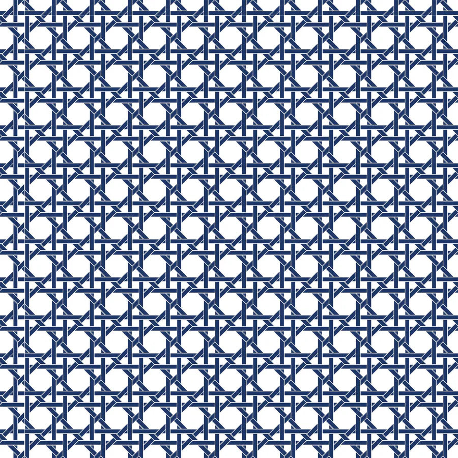 Beau Bottles Navy and White Cane Wrap - Made for La Marca & More